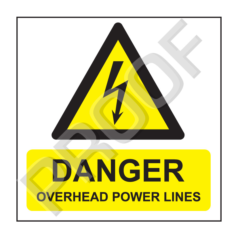Danger Overhead Power Lines Superiorsignsie